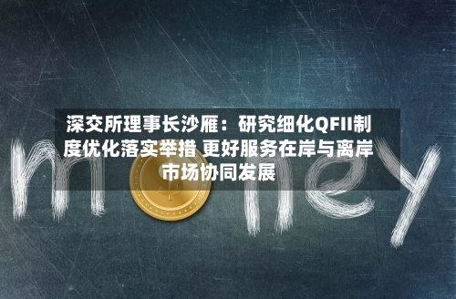 深交所理事长沙雁:研究细化QFII制度优化落实举措 更好服务在岸与离岸市场协同发展